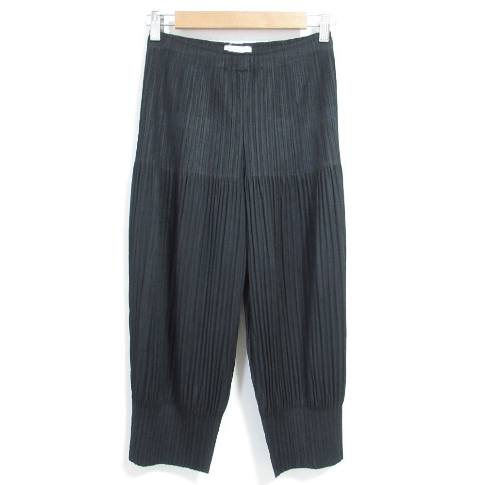 PLEATS PLEASE ISSEY MIYAKE プリーツプリーズ イッセイミヤケ バルーンパンツ PP33-JF413 サイズ2 ブラック レディース 古着