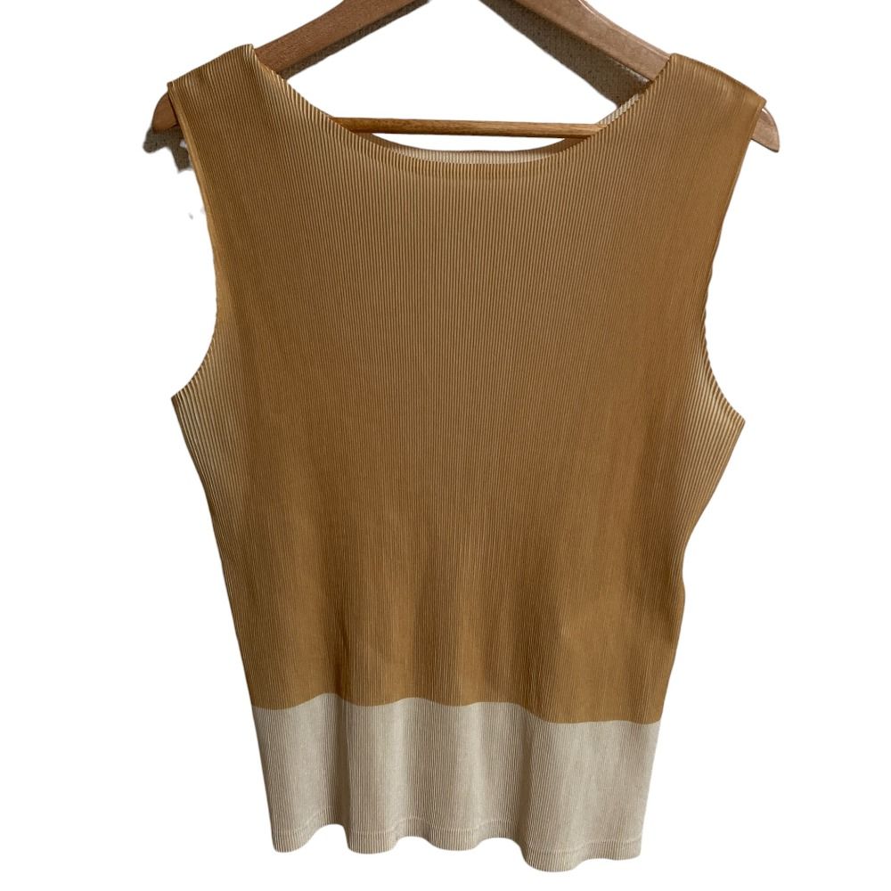 美品 PLEATS PLEASE プリーツプリーズ イッセイミヤケ バイカラー