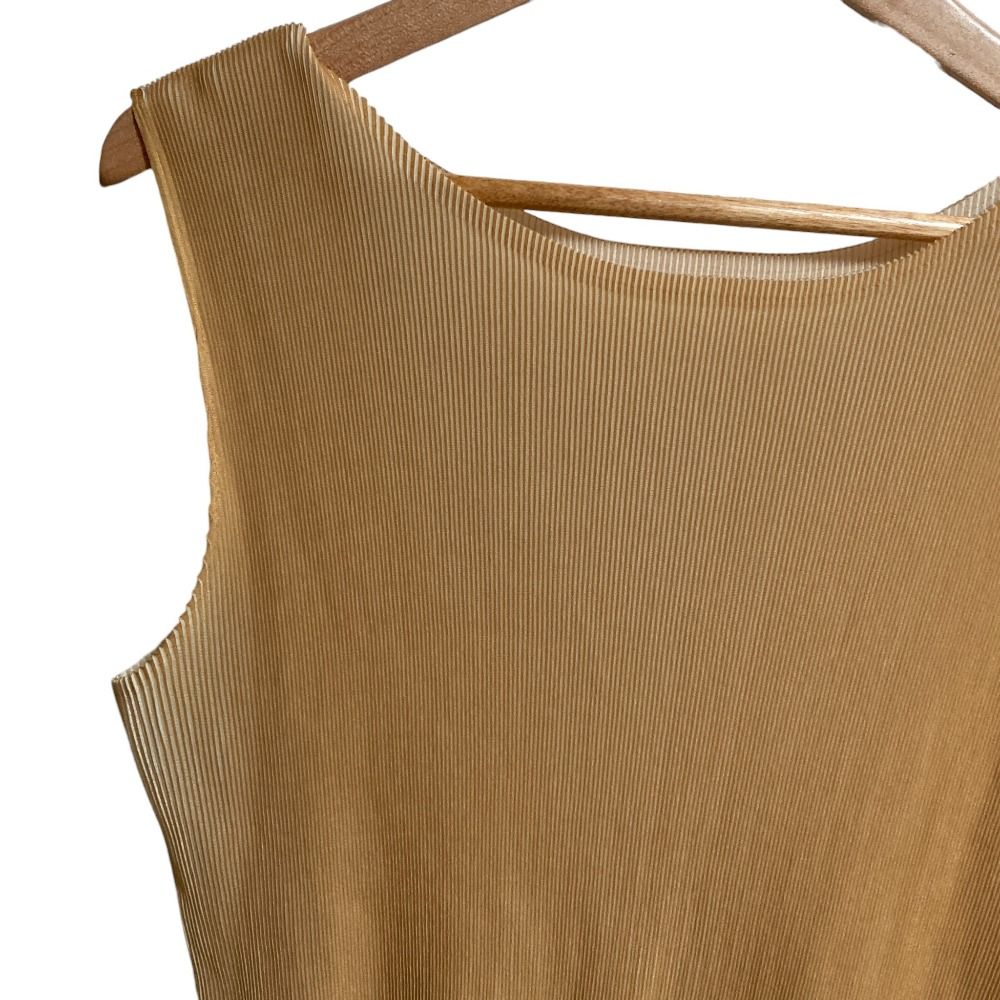PLEATS PLEASE イッセイミヤケ ノースリーブカットソー サイズ3 PLEATS PLEASE ISSEY MIYAKE◇プリーツプリーズイッセイミヤケ