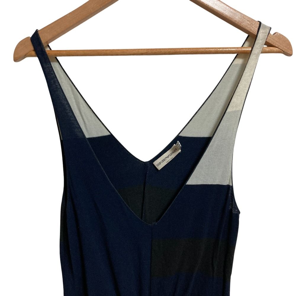 美品 EMPORIO ARMANI エンポリオアルマーニ ノースリーブ ニットドレス