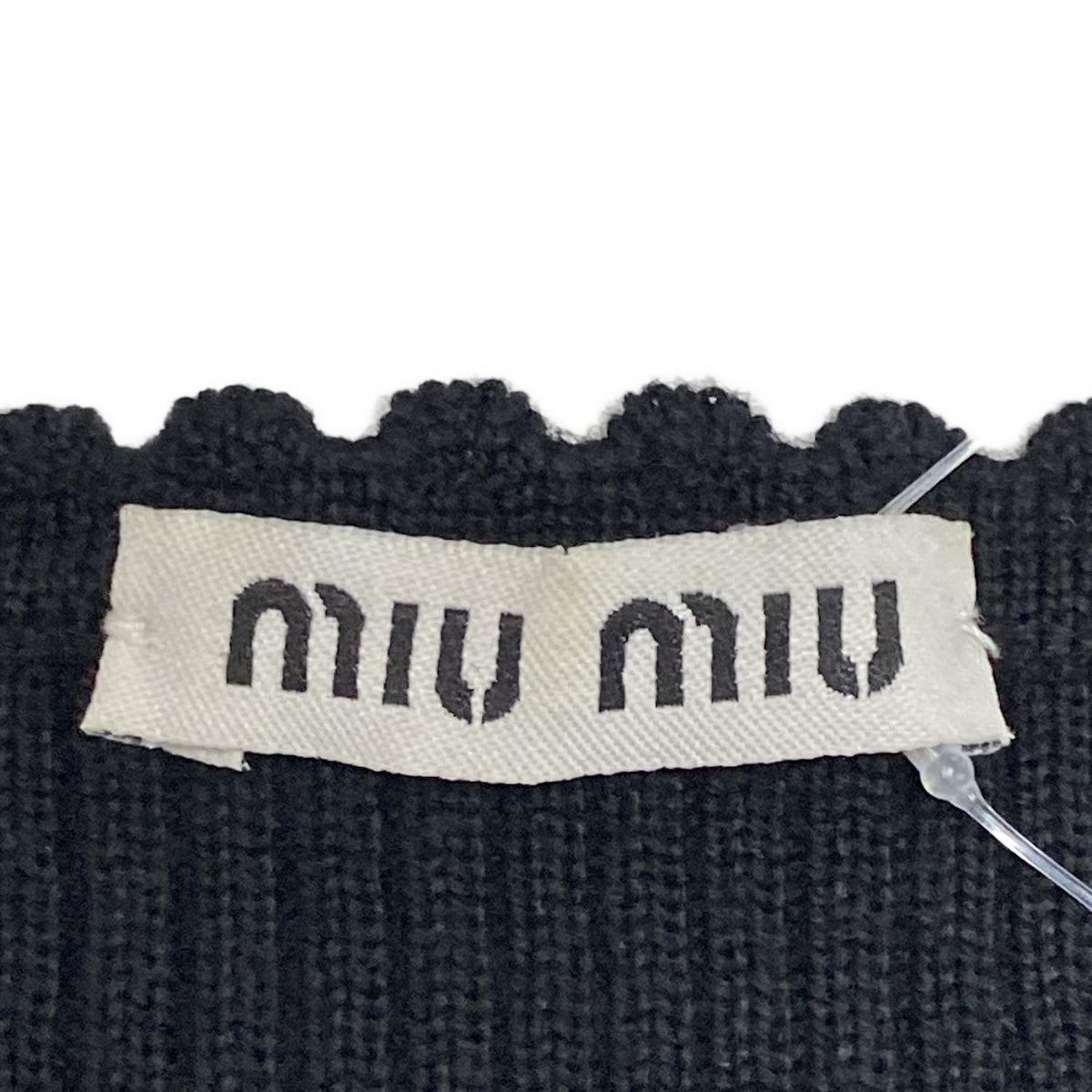 miumiu ミュウミュウ カーディガン サイズ38 S レディース MMC816 黒 長袖 GINKGOPHARMACY_COM