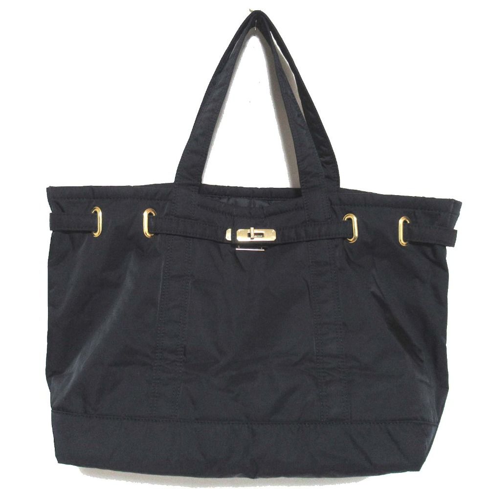 sita parantica シータパランティカ ナイロン トートバッグ ブラック ゴールド金具 レディース 古着