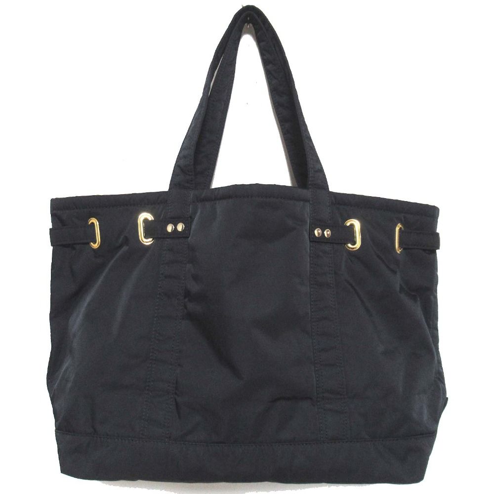 sita parantica シータパランティカ ナイロン トートバッグ ブラック×ゴールド金具 レディース 古着