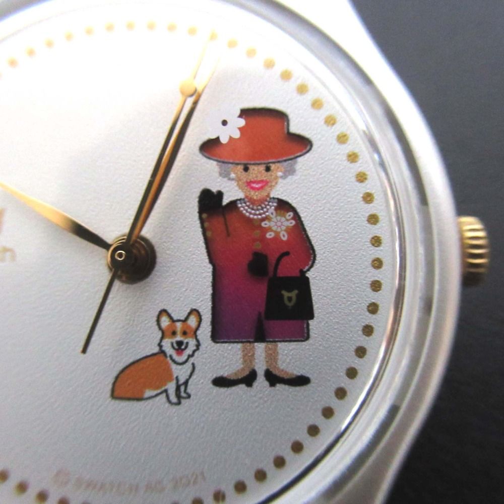 未使用 Swatch スウォッチ エリザベス女王 在位70周年記念モデル