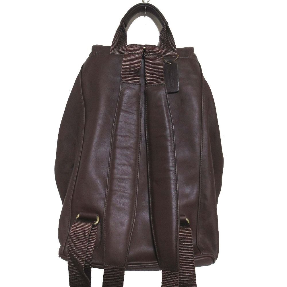 COACH コーチ グローブレザー リュックサック バックパック 0529 ブラウン レディース 古着