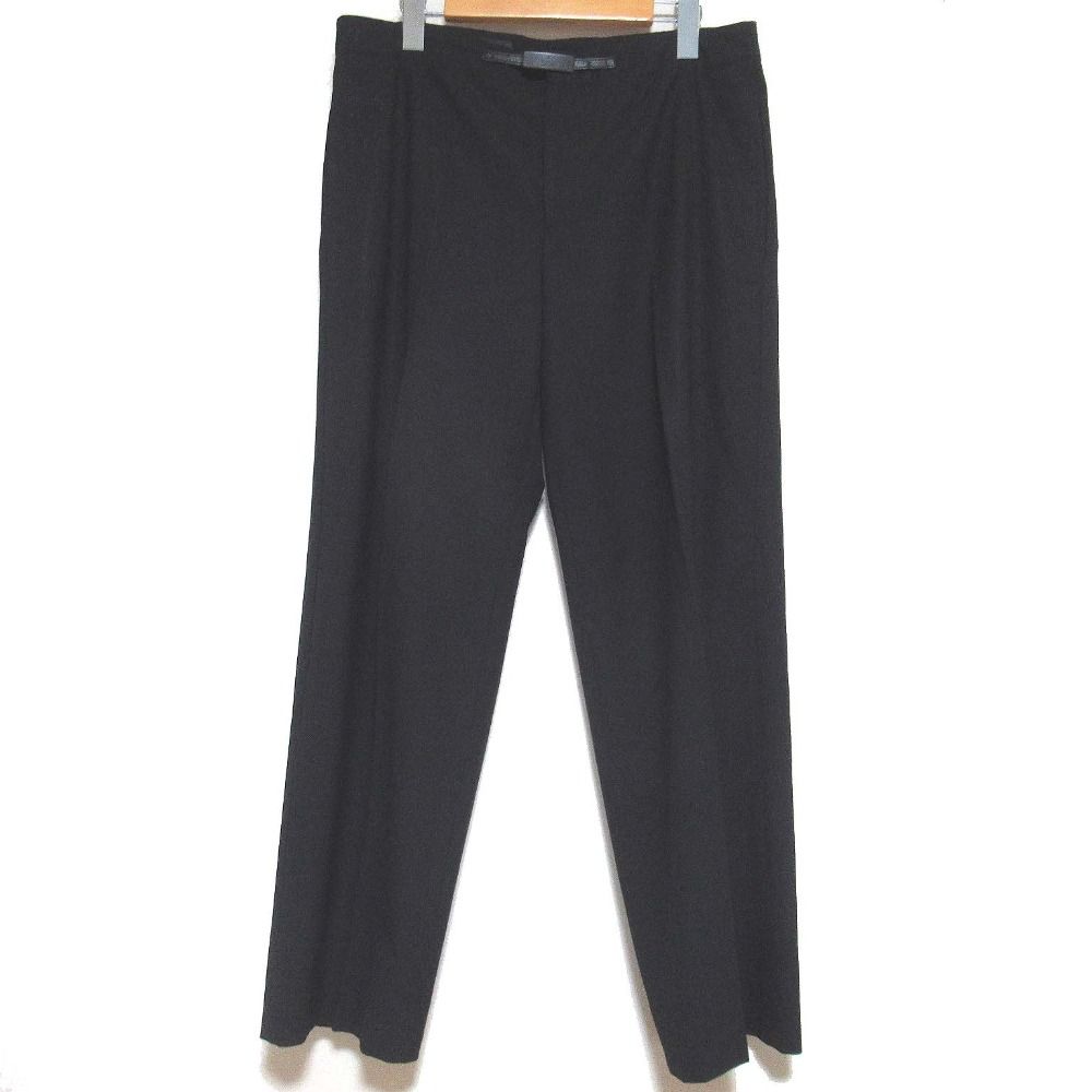 GUCCI グッチ トムフォード期 ワイド テーパード スラックスパンツ サイズ44 ブラック レディース 古着