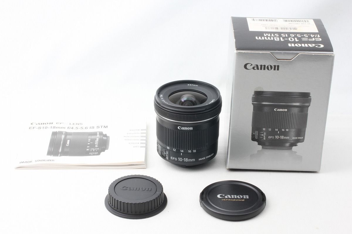 キヤノン Canon EF-S 10-18mm F4.5-5.6 IS STM 超広角ズームレンズ 取説 元箱 48741