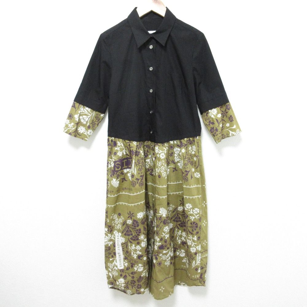 MM6 Martin Margiela エムエムシックス マルタンマルジェラ レイヤード シャツ ワンピース サイズ40 ブラック レディース 古着