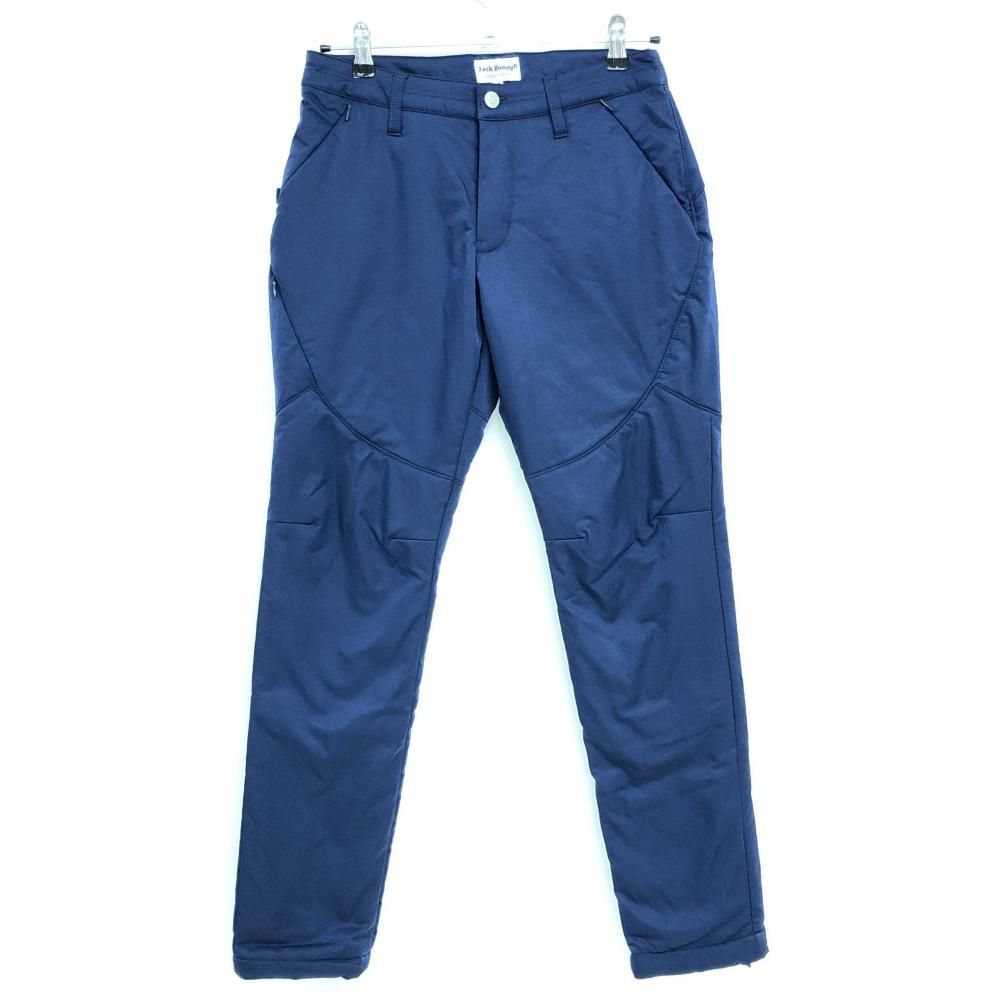 ジャックバニー 中綿パンツ ネイビー バックロゴ 蓄熱裏地 レディース 0 S ゴルフウェア Jack Bunny