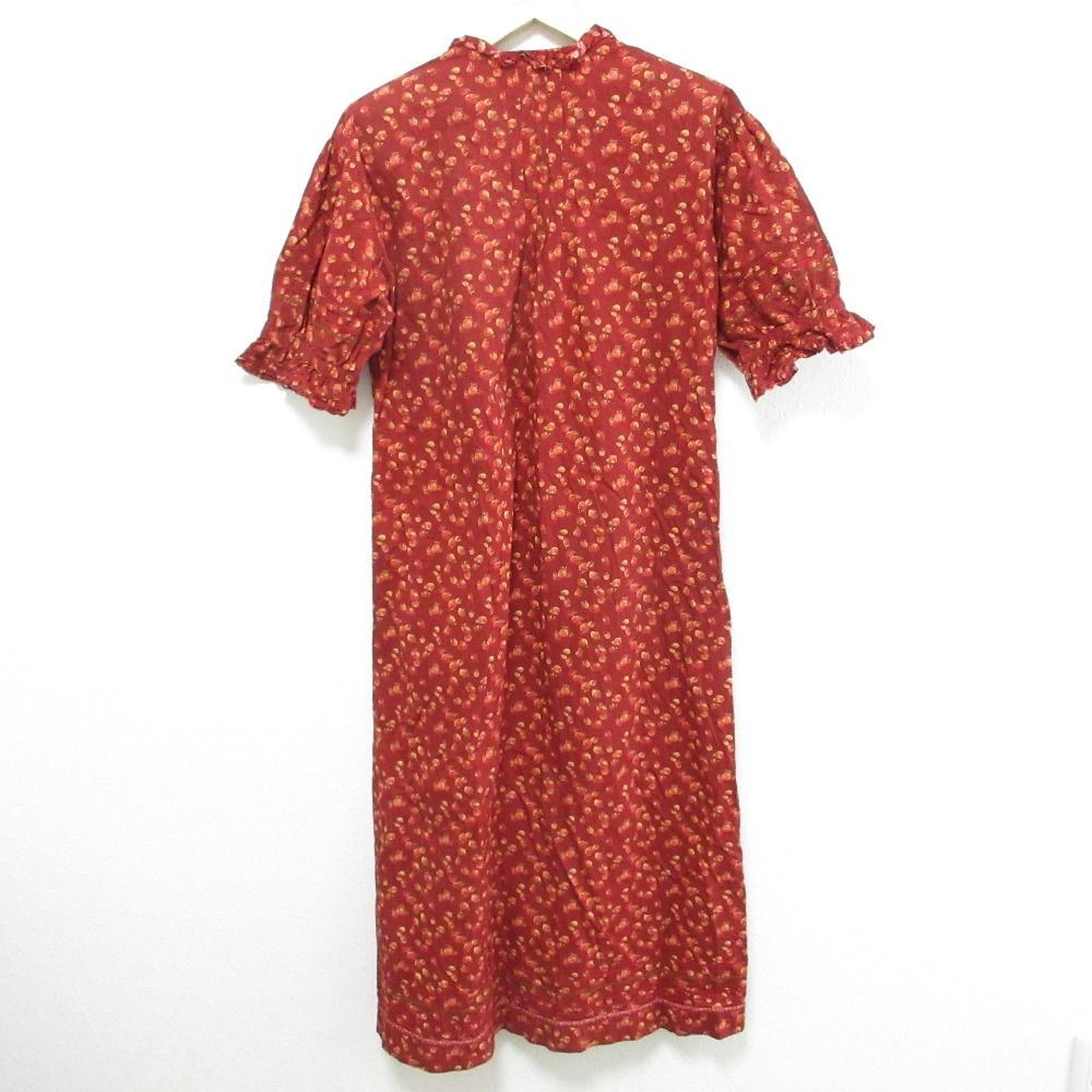 PINK HOUSE ピンクハウス イチゴフリル ワンピース レッド レディース 古着