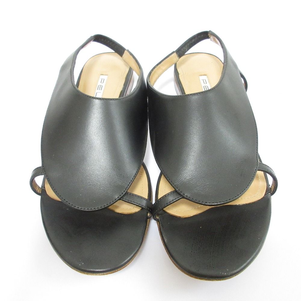 PELLICO ペリーコ SAMIサンダル サイズ38 1 2 25.5 cm相当 ブラック レディース 古着