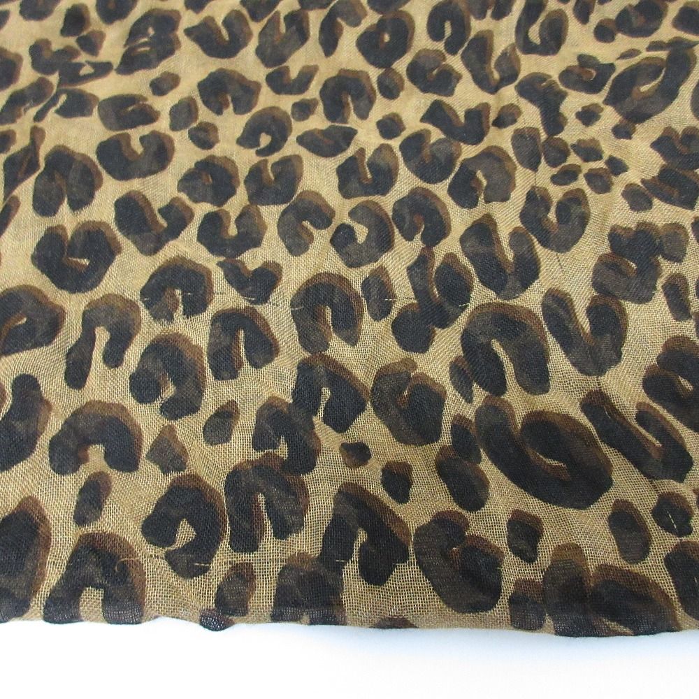  LOUIS VUITTON ルイヴィトン エトールレオパード ショール ストール M 72215 ブラウン ピンク レディース 古着 ストール ショール 小物