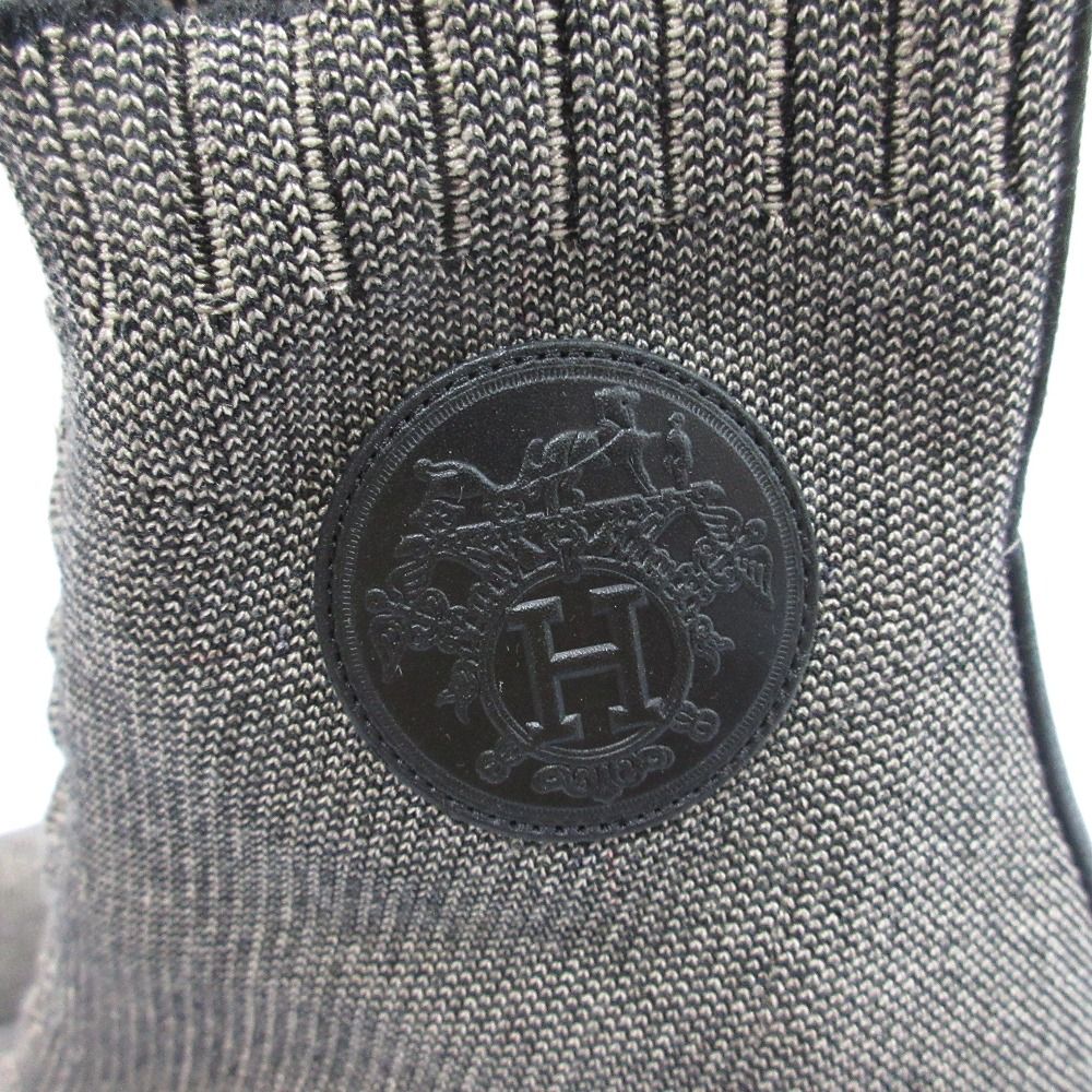 ニット ショートブーツ