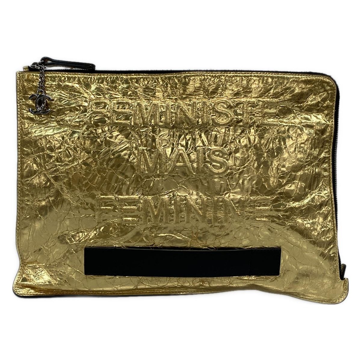 CHANEL シャネル クラッチバッグ - ゴールド シルバー金具 ココマーク