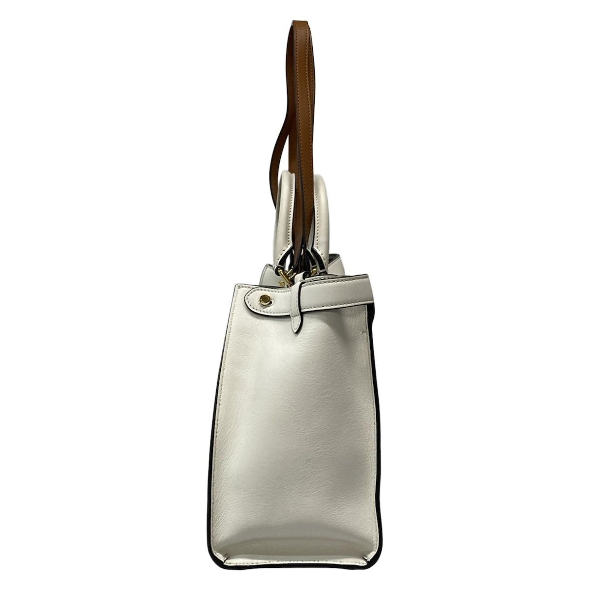 FENDI フェンディ トートバッグ ピーカブー エックス トートバッグ スモール 8BH377 白×ブラウン 2way レザー