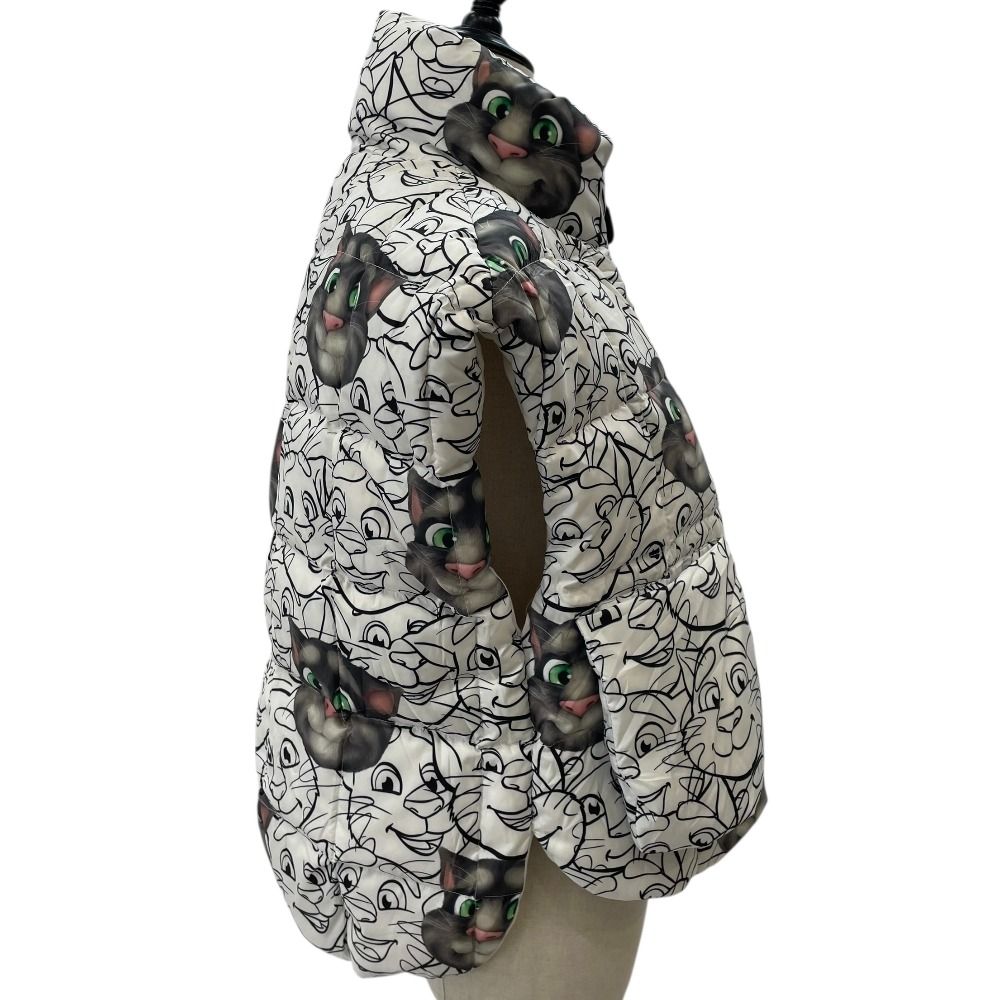 Talking Tom and Friends トーキングトムアンドフレンズ 中綿 パデッドベスト ゴルフウェア サイズF ホワイト レディース 古着