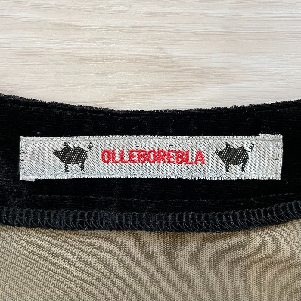 MAX80％OFF。 OLLEBOREBLA オレボレブラ アルベロベロ ぶたさん 七分袖 シアー ギャザー ブラウス サイズF ブラック レディース 古着 24時間以内発送
