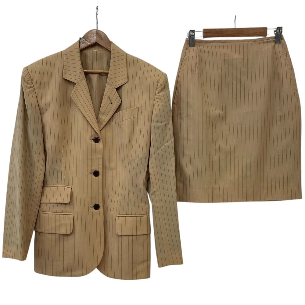 Jean Paul GAULTIER FEMME / セットアップ/40/ウール/ベージュ Jean Paul Gaultier FEMME ジャンポールゴルチエ ウール ストライプ
