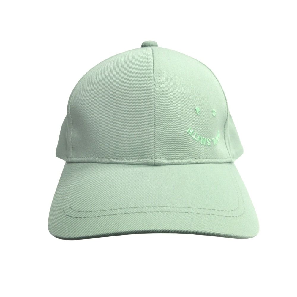 Paul Smith ポールスミス Happy ベースボール キャップ 帽子 スマイル 青 ブルー メンズ レディース 古着