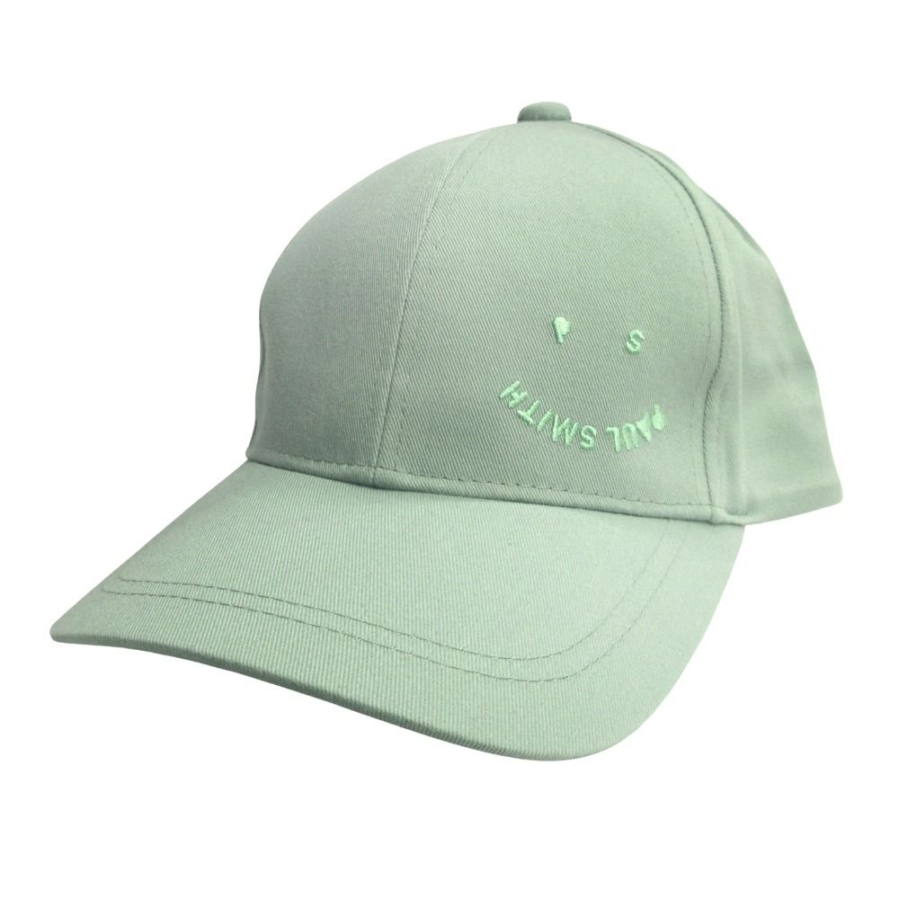 Paul Smith ポールスミス Happy ベースボール キャップ 帽子 スマイル 青 ブルー メンズ レディース 古着