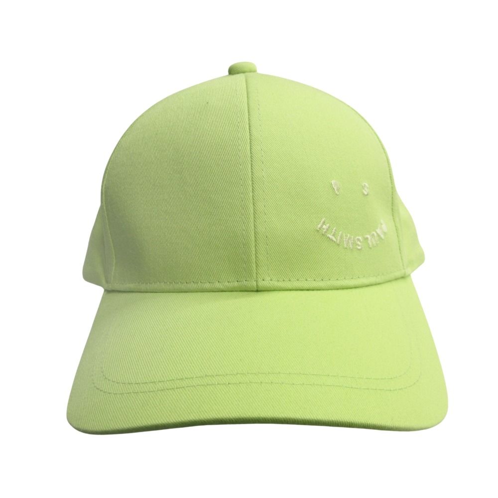 Paul Smith ポールスミス Happy ベースボール キャップ 帽子 スマイル 緑 ライトグリーン メンズ レディース 古着