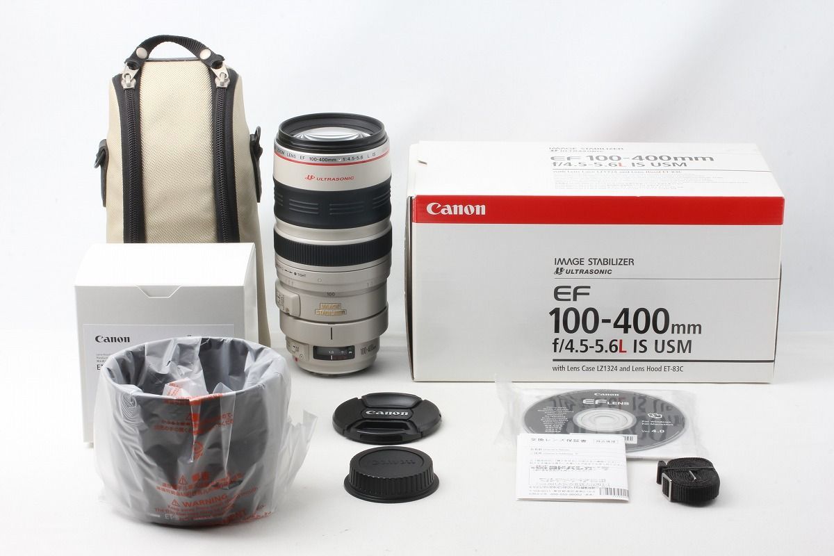 キヤノン Canon EF 100-400mm F4.5-5.6L IS USM フード 完備 元箱 48853