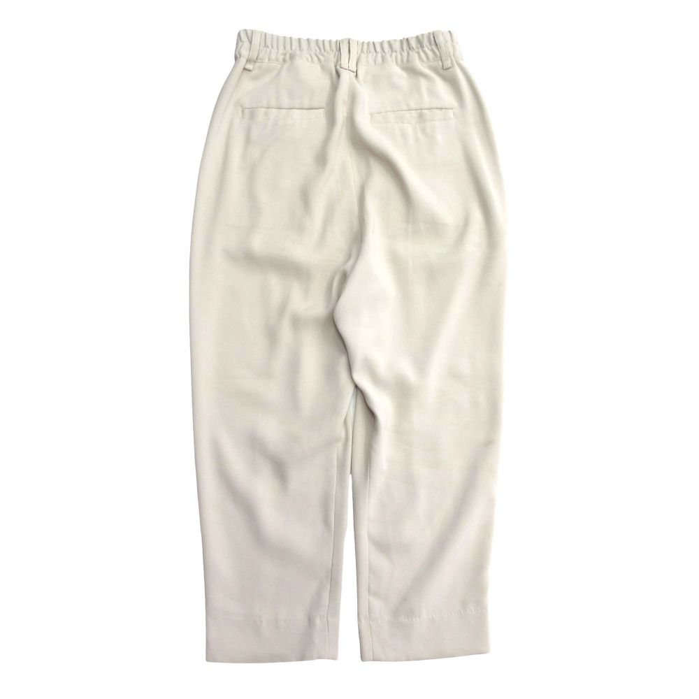 Iroquois イロコイ テーパード パンツ スラックス ウエストゴム イージー ツータック SIZE1 ライトベージュ メンズ 古着