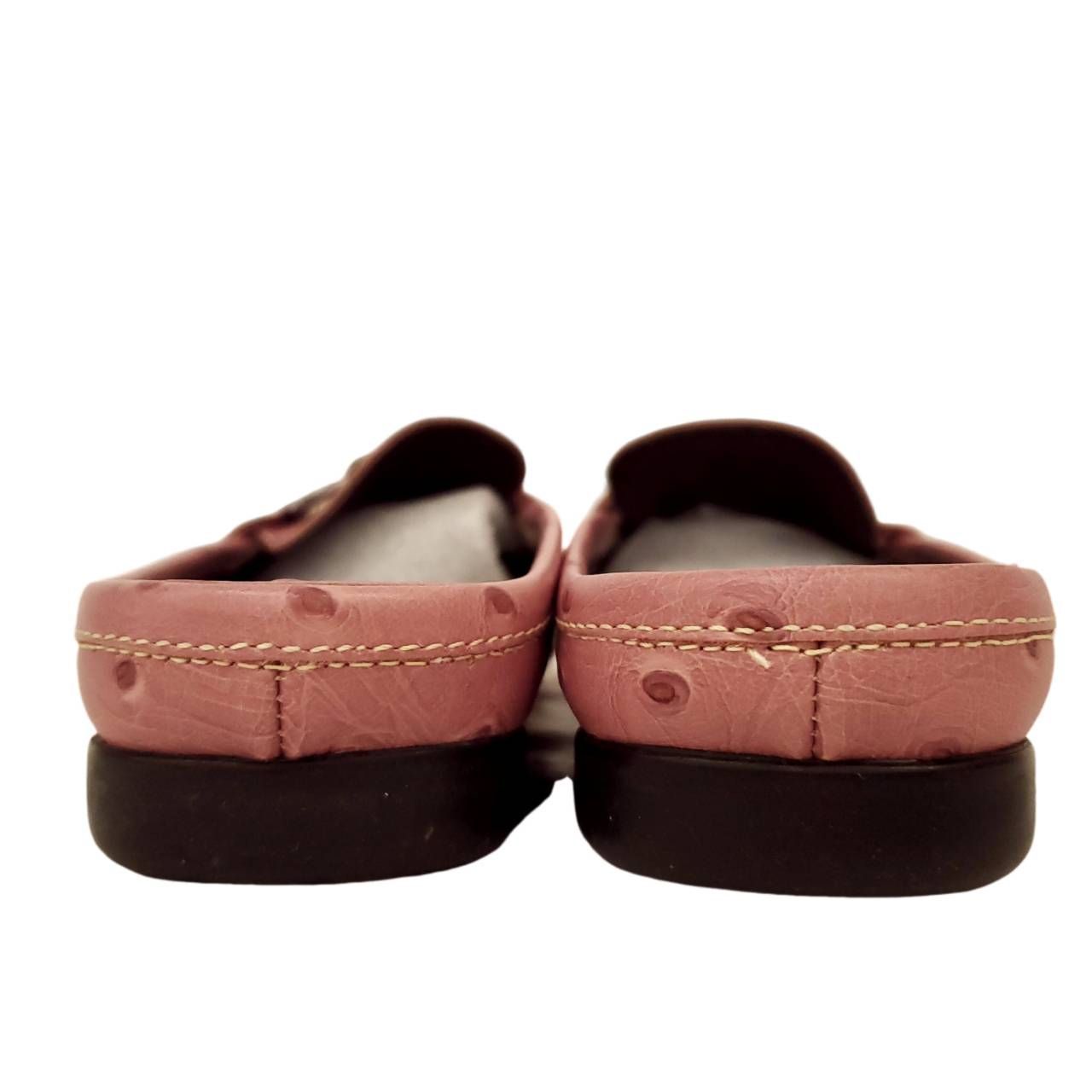 【ほぼ未使用】Salvatore Ferragamo ガンチーニスリッパ ピンク サルヴァトーレフェラガモ ガンチーニ スリッパ オーストリッチ ローズ