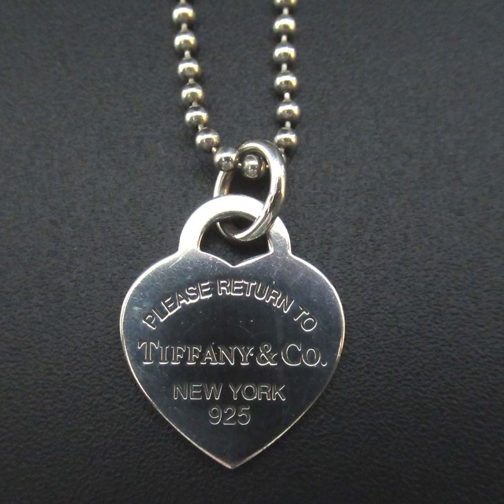 Tiffany-co ティファニー リターントゥハート ボールチェーン ネックレス ペンダント 925SV シルバー レディース 古着