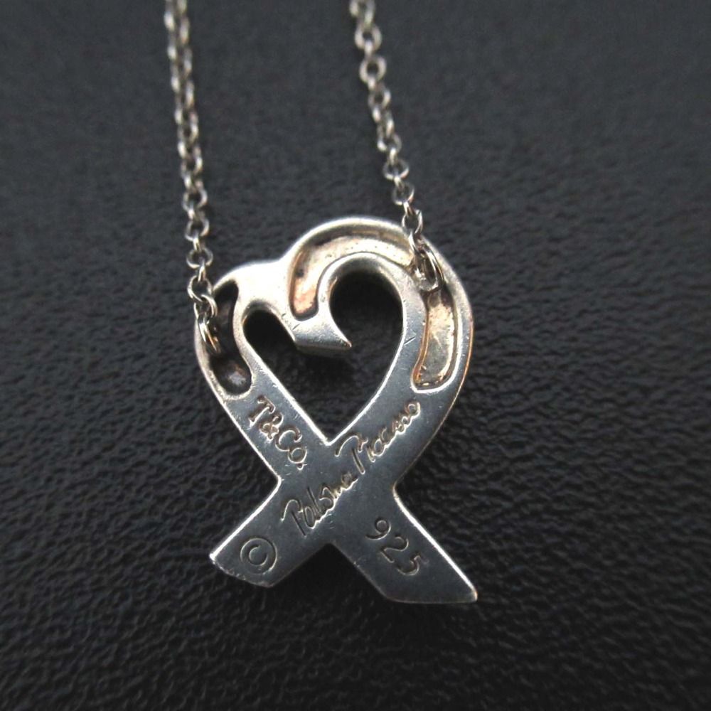 Tiffany-co ティファニー パロマピカソ ラビングハート ネックレス ペンダント 925 SV シルバー レディース 古着