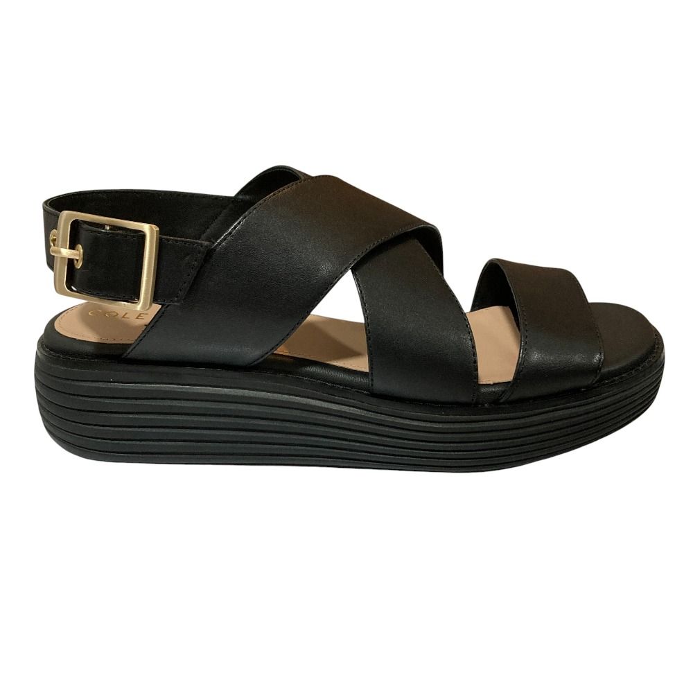  COLE HAAN コールハーン OG プラットフォーム サンダル W 29416 6 B 23 cm相当 ブラック レディース 古着 サンダル サンダル ミュール