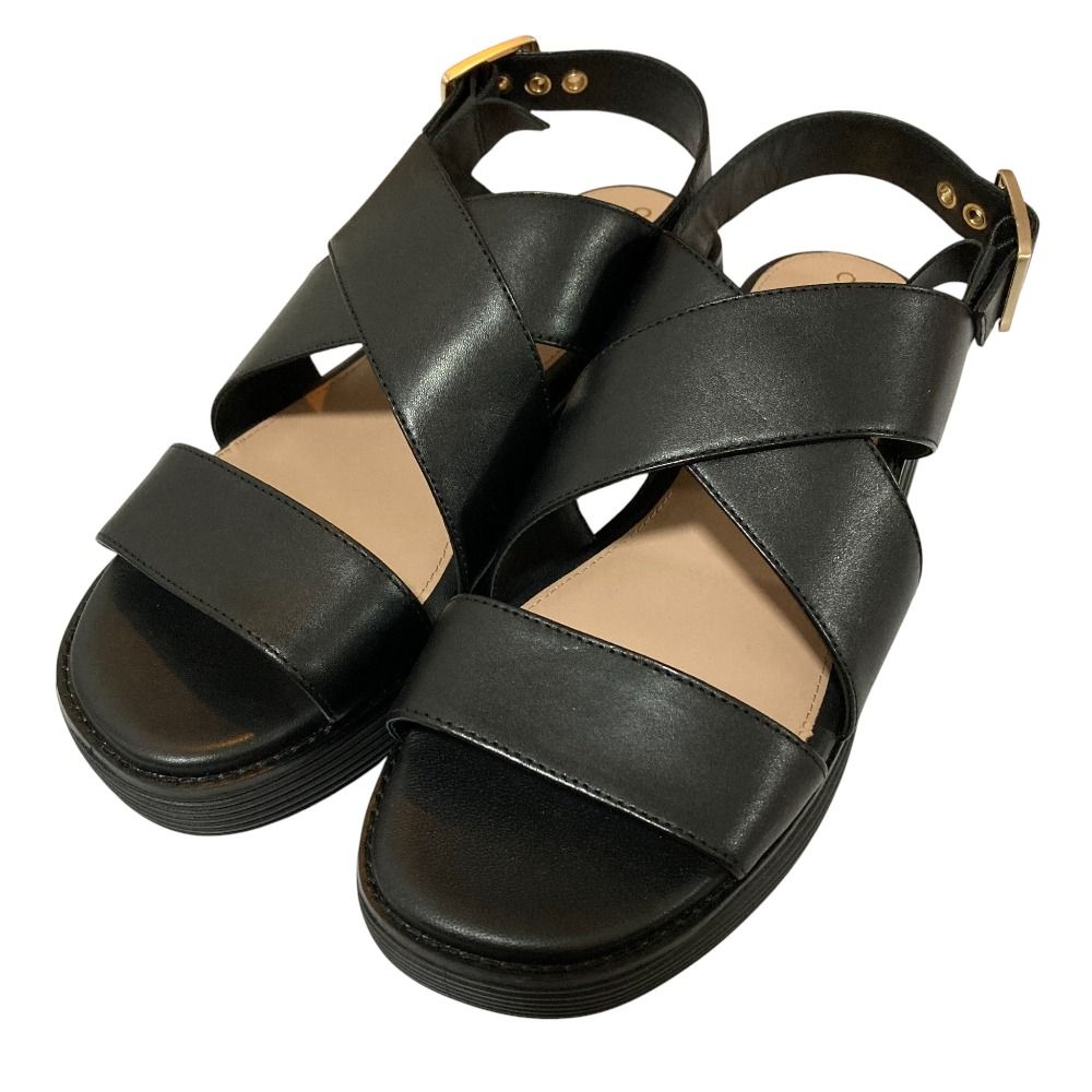 COLE HAAN コールハーン OG プラットフォーム サンダル W 29416 6 B 23 cm相当 ブラック レディース 古着