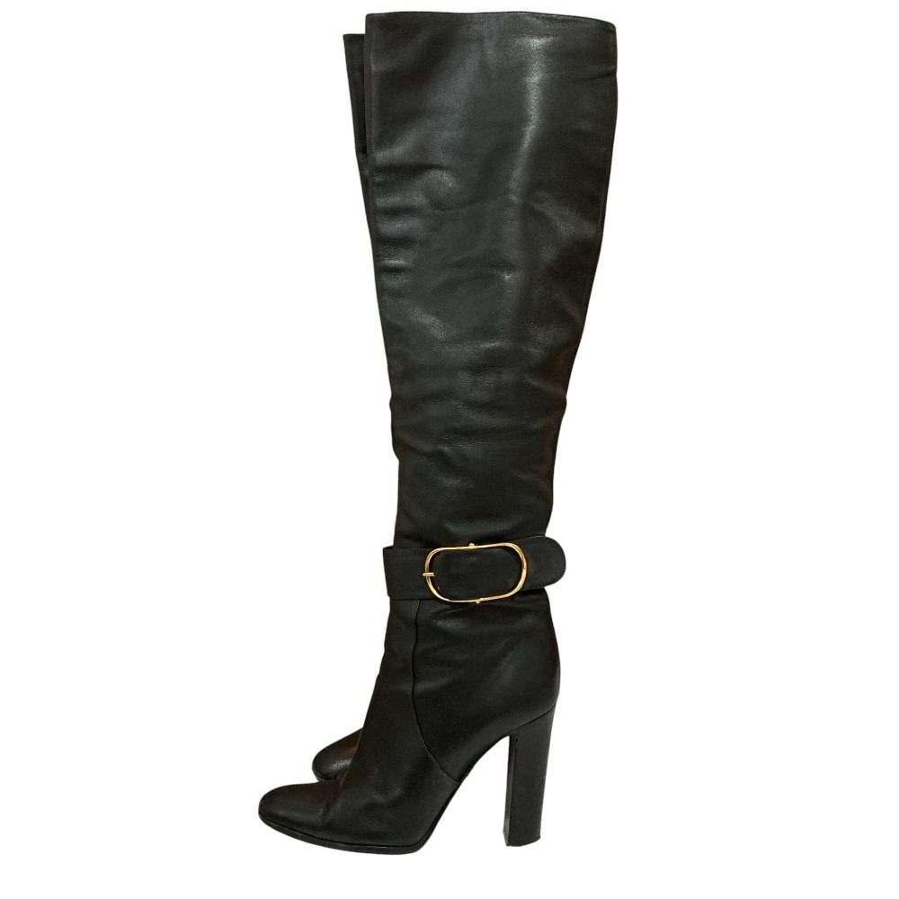 DOLCE-GABBANA ドルチェアンドガッバーナ ニーハイブーツ I 40 25 cm相当 ブラック レディース 古着