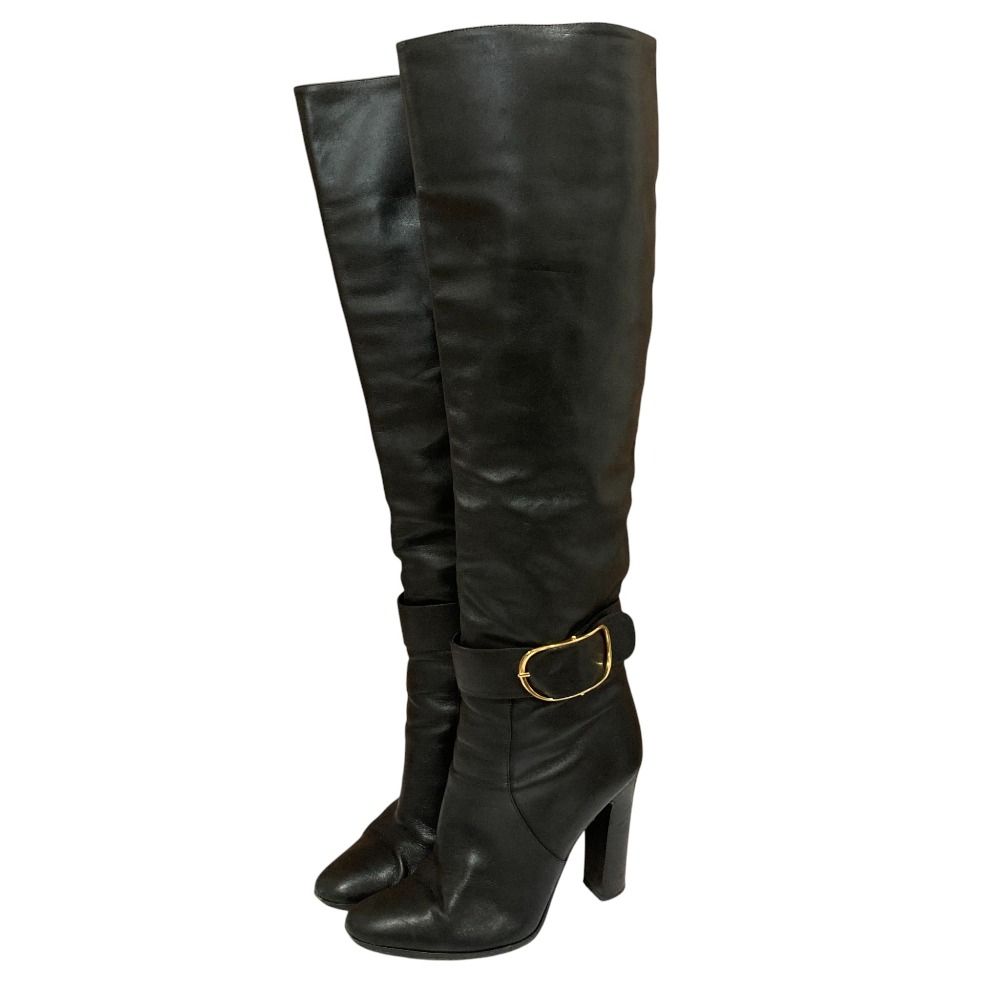 DOLCE GABBANA ドルチェアンドガッバーナ ニーハイブーツ I 40 25 cm相当 ブラック レディース 古着