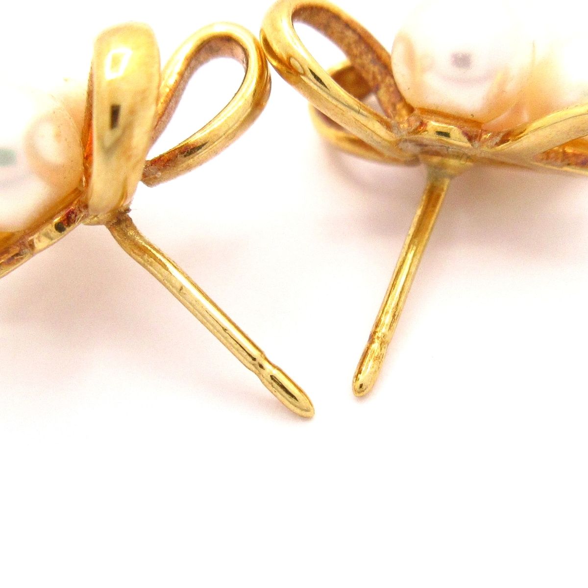 mikimoto ミキモト ピアス K 18 YG アイボリー パーカー 冬コーデ