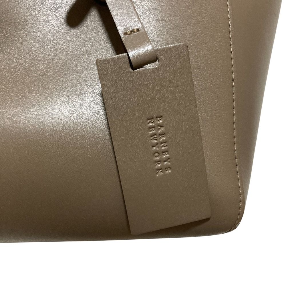  BARNEYS YORK バーニーズニューヨーク レザー トートバッグ グレージュ レディース 古着 トートバッグ バッグ