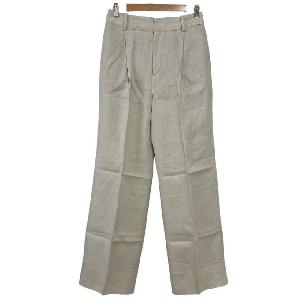 25SS MUSE de Deuxieme Classe ドゥーズィエムクラス Decency リネンパンツ サイズ36 キナリ レディース 古着