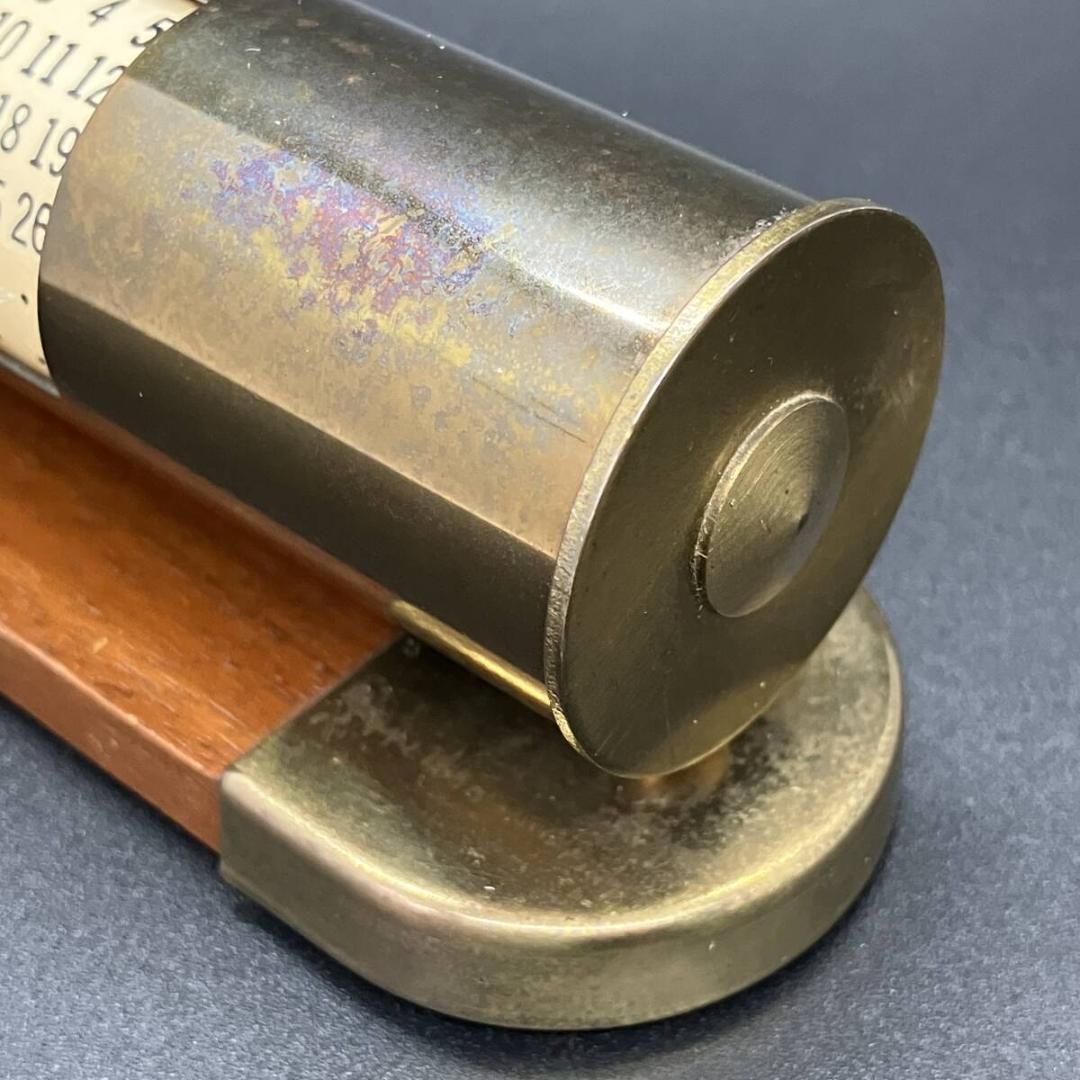 US 黒塗装　ヴィンテージデスクカレンダー 　真鍮製　パークシャーマン　アメリカ US 黒塗装 ヴィンテージデスクカレンダー 真鍮製 パークシャーマン