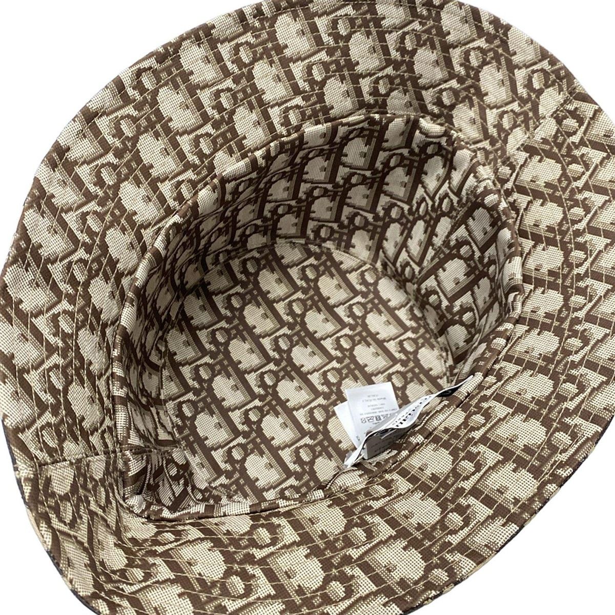 美品　Christian Dior ドット柄 バケットハット　58 Christian Dior - 【Christian Dior】 ディオール 千鳥格子柄バケット