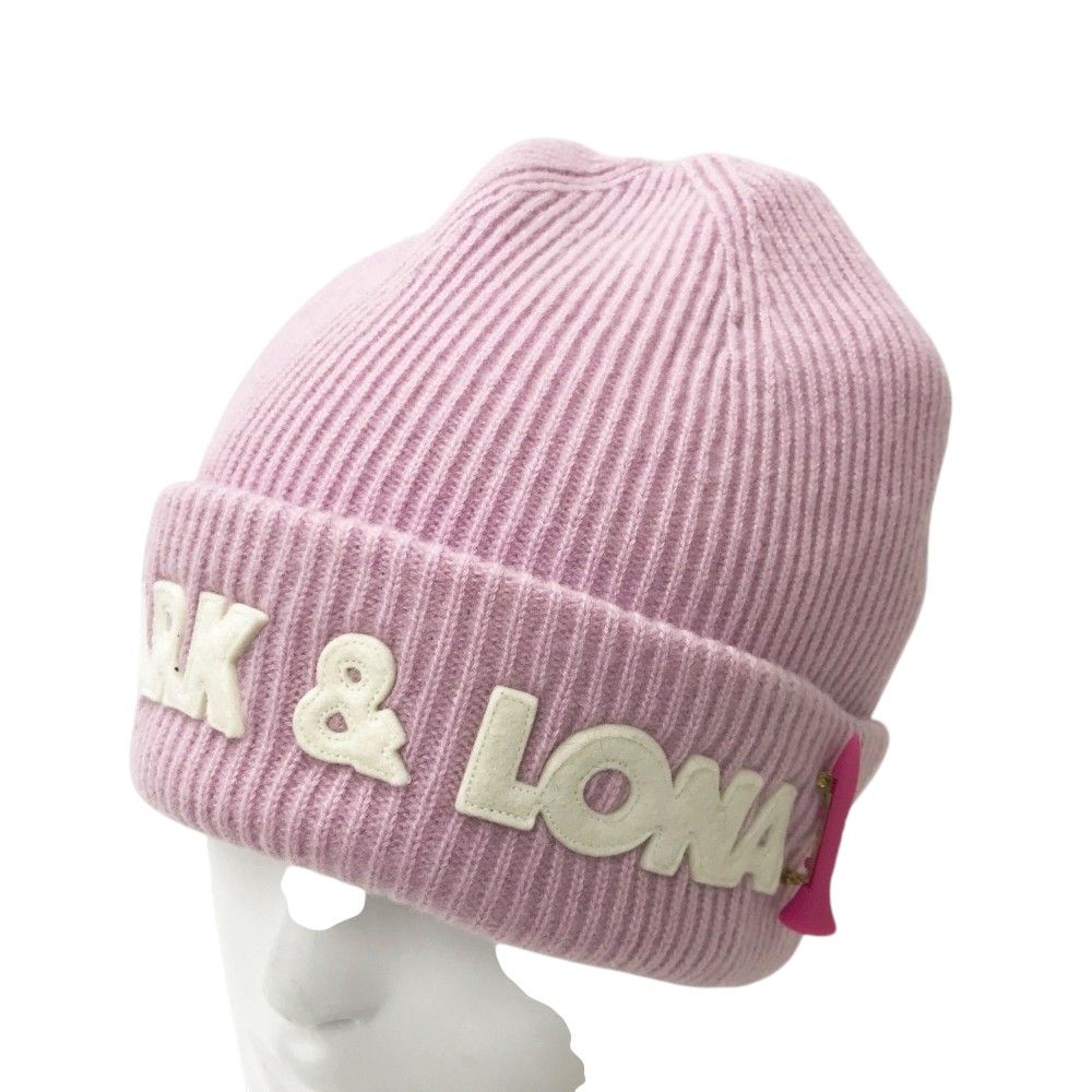 MARK&LONA マークアンドロナ ニット帽 ピンク系 FREE [240101539258