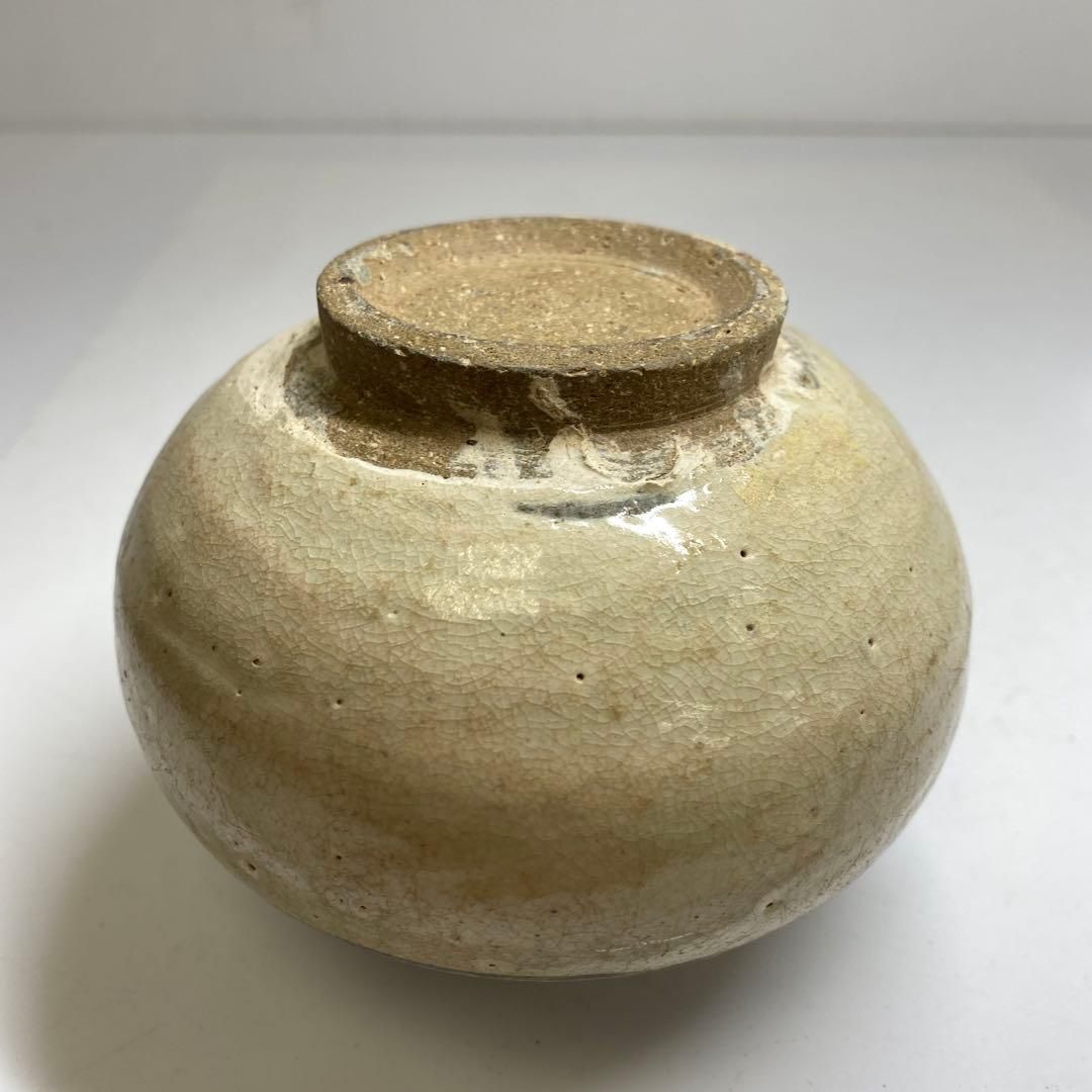 李朝　鉄釉油壺　身幅約11.5㎝ 東Y7-0214② 李朝 鉄釉油壺 身幅約11.5㎝ 東Y7-0214② 李朝 鉄釉油壺 身幅約11.5