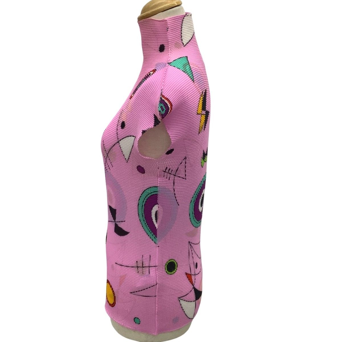 ISSEY MIYAKE イッセイミヤケ Me ミー ワッフルプリーツ カットソー MI01FK353 ピンク