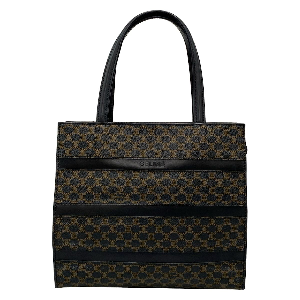 CELINE セリーヌ マカダム柄 黒 激レア セリーヌ 2way 黒マカダム