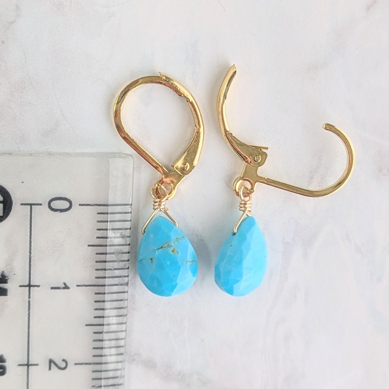 ハンドメイドのターコイズピアス　キングマン　片耳用 ハンドメイドのターコイズピアス キングマン 片耳用 【公式通販】