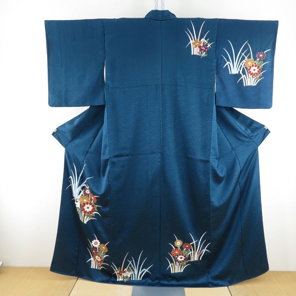 平和屋着物＊夏物 訪問着 変わり絽 枝花文 金彩 正絹 逸品 AABC6962jd