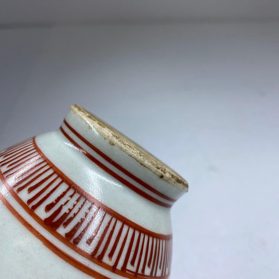 中国美術 南京赤絵蓄付壺 高さ11.5㎝ タトチ 東な7-0215① - メルカリ