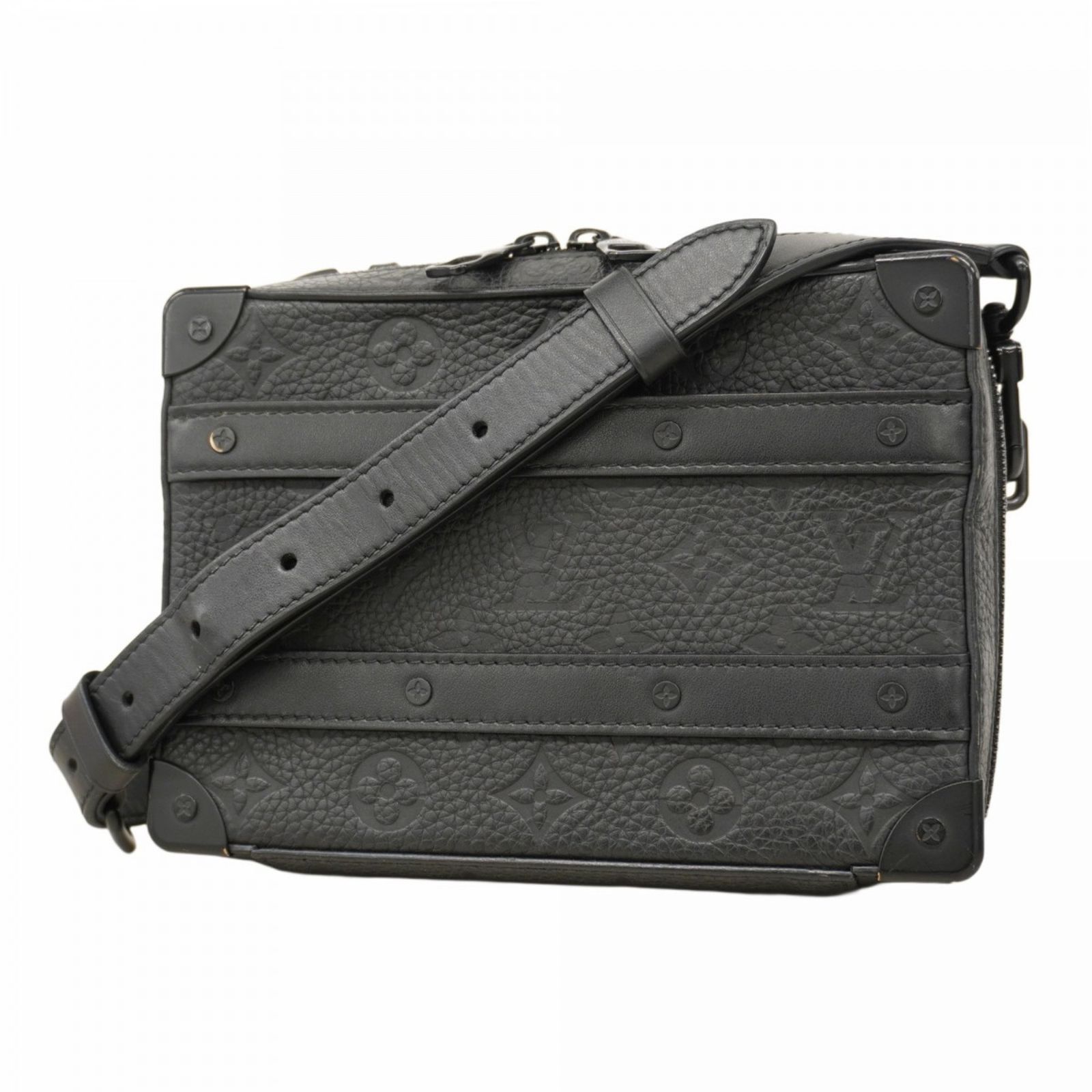 ルイ ヴィトン Louis Vuitton ルイ ヴィトン ハンドバッグ トリヨン ハンドルソフトトランク M59163 ブラック 2wayバッグメンズ