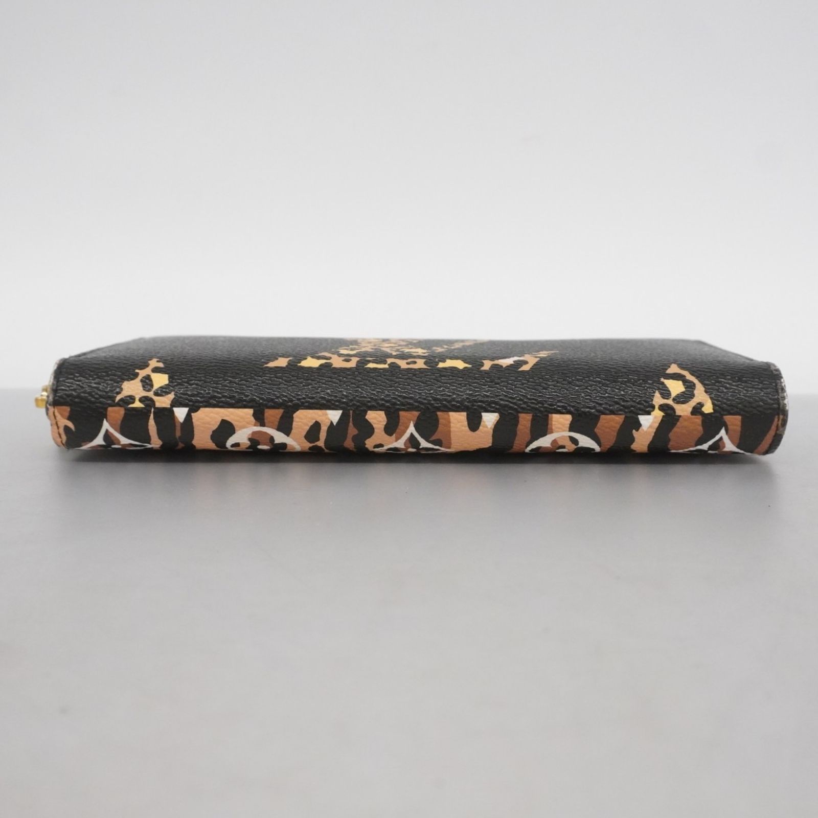 ルイ ヴィトン Louis Vuitton 長財布 モノグラム ジャングル ジッピーウォレット M 44744 ブラウン ノワールレディース