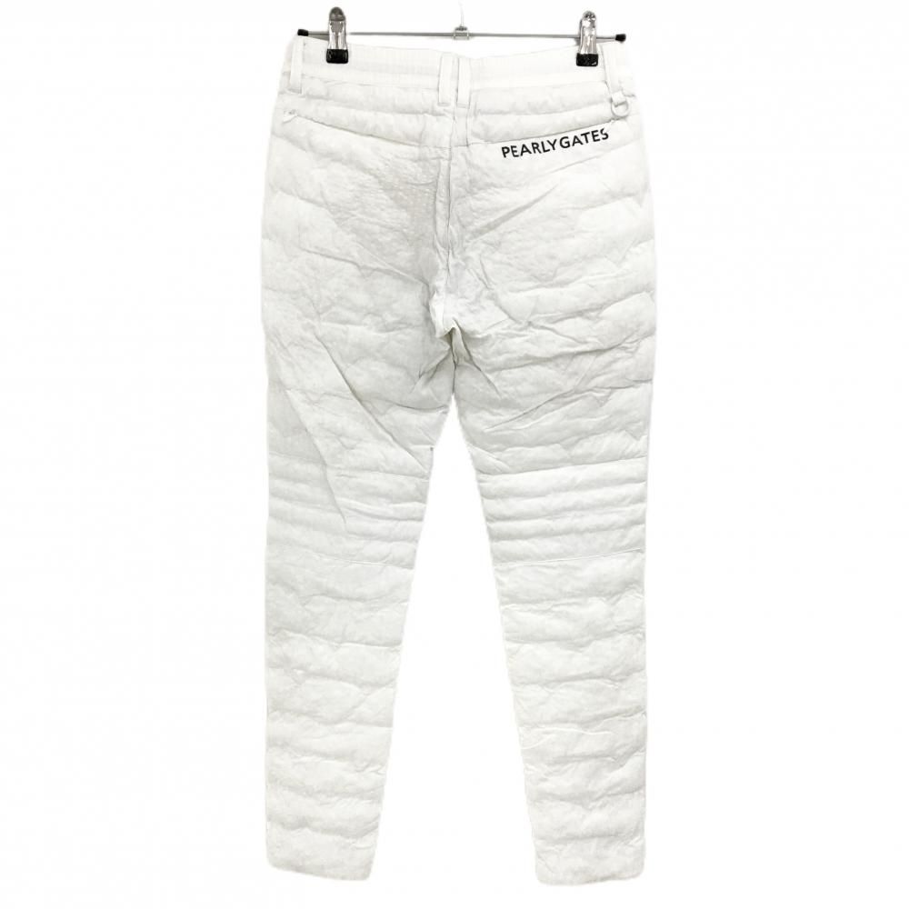 パーリーゲイツ 刺繍 ゴルフ 中綿 キルティング 裾リブ ジョガー パンツ 黒 パーリーゲイツ 刺繍 ゴルフ 中綿 キルティング 裾リブ ジョガー パンツ 黒