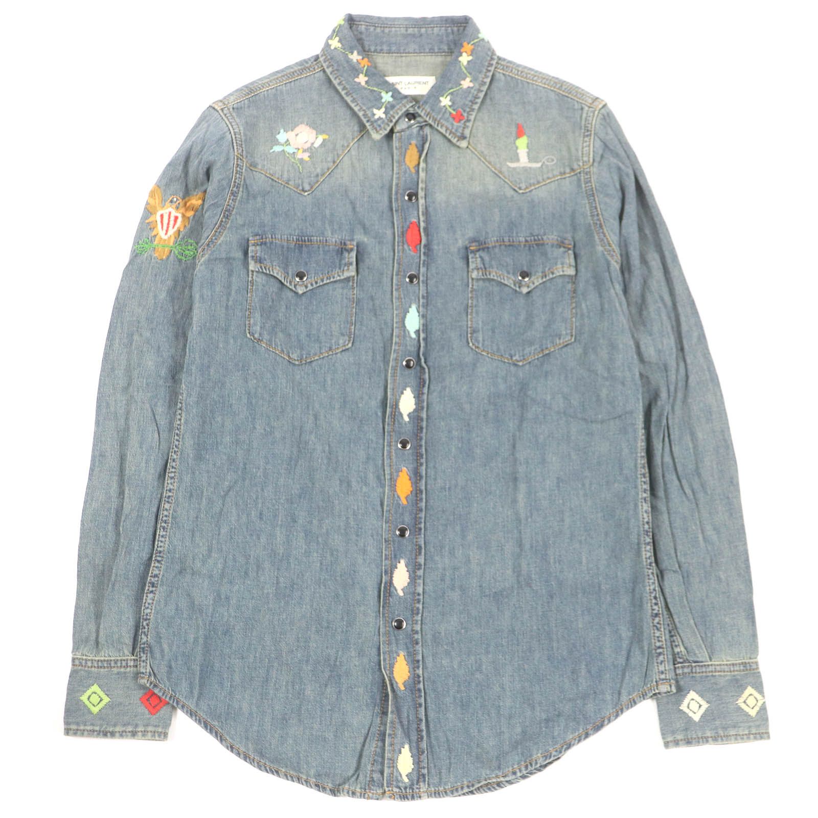 美品□SAINT LAURENT PARIS サンローランパリ 530376 コットン 美品□SAINT LAURENT PARIS サンローランパリ 530376 コットン